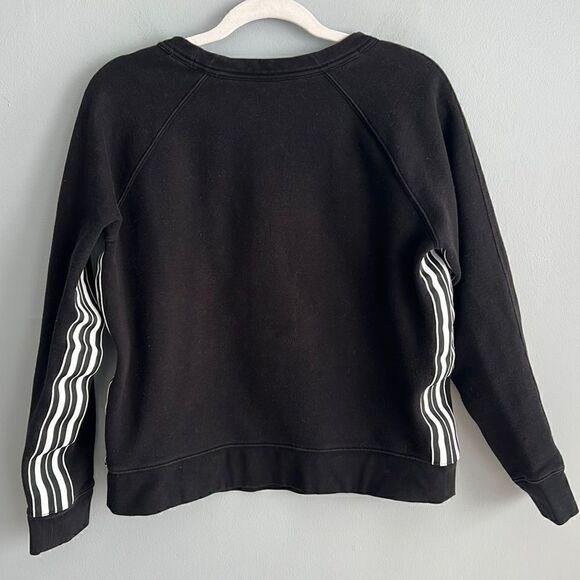 Athleta women’s small black with white accent stripe sweatshirt workout … - Picture 5 of 5